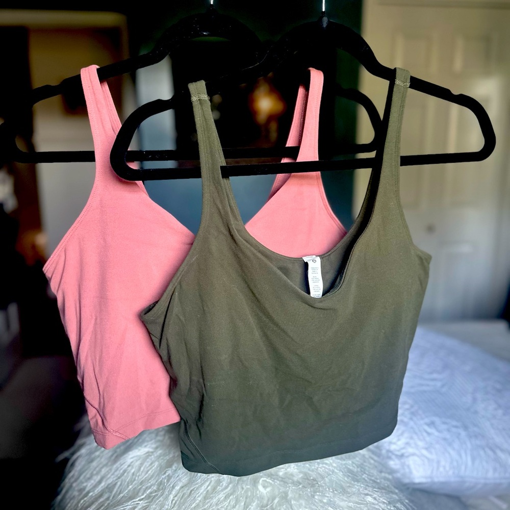 Two Lululemon Align Tank Tops Size 12